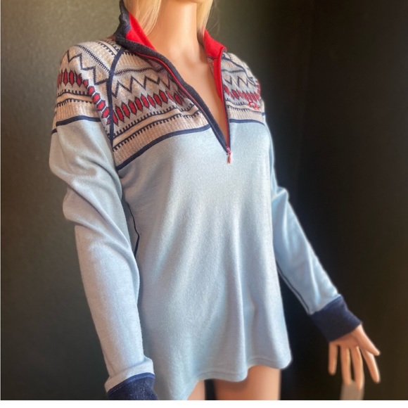 Kari Traa Wool snow ski base layer half zip XL - Picture 3 of 9